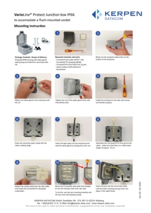 Titelseite: Mounting instruction_VarioLine_Protect_IP66 wall-outlet_v2